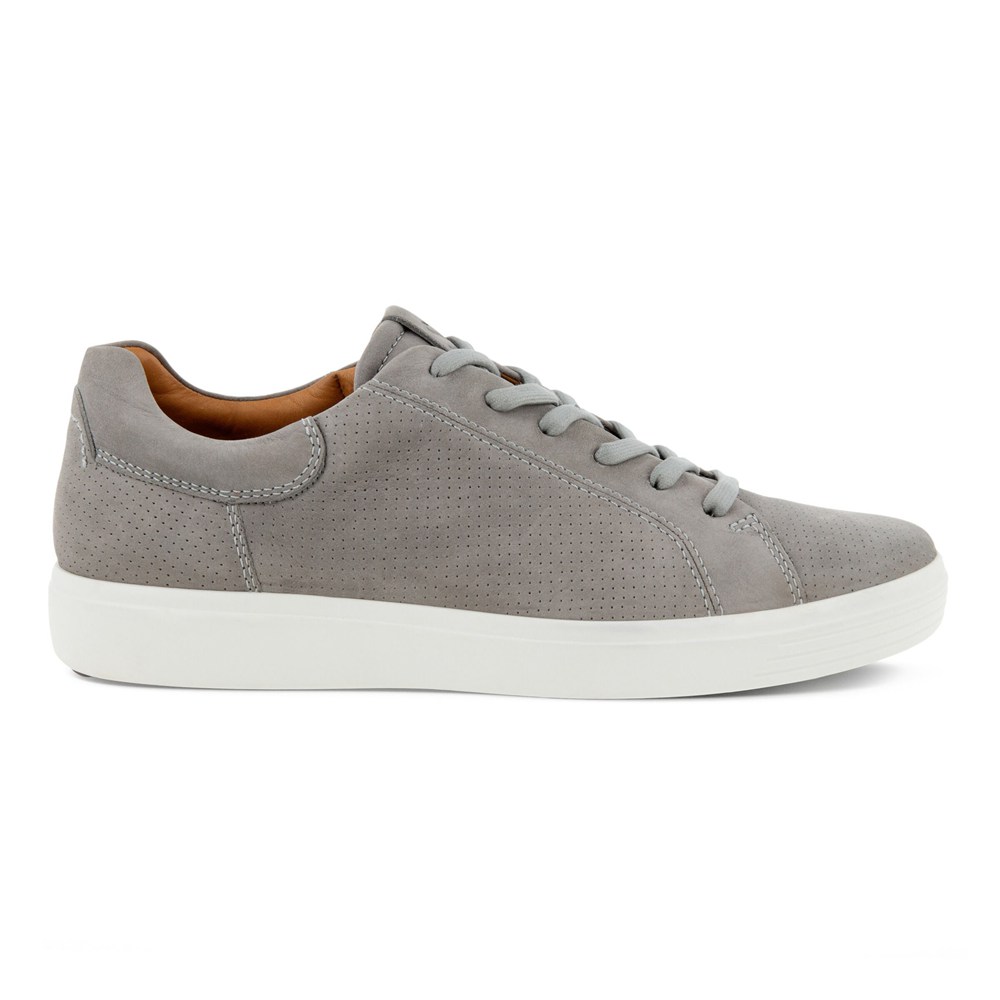 Tenis Hombre - ECCO Soft 7 Lace-Up - Grises - OHU290845